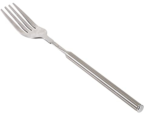 Fourchette à Dîner, Fourchette Télescopique Extensible pour Barbecue, Fourchette à Long Manche pour Dessert Fruits, Couverts en Acier Inoxydable fourchette extensible couverts fourchettes de table