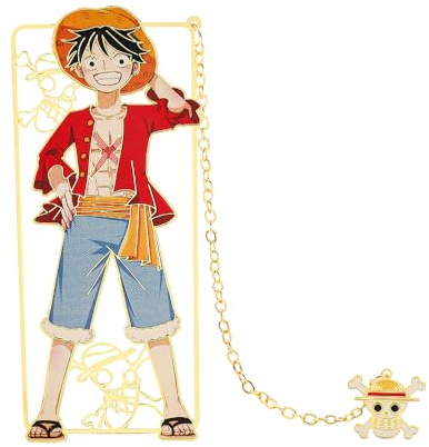Anime-förmiger Edelstahl-Lesezeichen, für Männer, Frauen, Studenten, Lehrer, Studium, Lesen, Bücher, Geschenkidee für Anime-Fans (8er-Set)