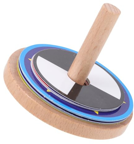 Abaodam 1 Satz Kreisel Strumpffüller altes indisches Handwerk DIY lackierte Holzplatten Spielzeug Spitzen Gyroskop Partygeschenke für Kinder Bunte Oberteile hölzern Jacke Holzkugel Papier