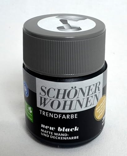Schöner Wohnen Trendfarbe 9538 New black matt 50 ml Tester