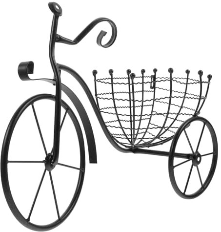 Toddmomy Wandkorb Aus Metall Fahrradform Blumentopfhalter Für Innen Und Außen Dekorativer Blumenbehälter Für Wohnzimmer Balkon Und Garten Robuste Eisenkonstruktion Installieren Hoher