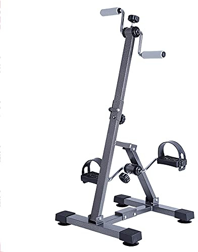 SBCGFY Heimtrainer, Arm- und Beintrainer, zusammenklappbarer Pedaltrainer mit variablem Widerstand, für Senioren, Heim-Fitnessstudio, Ganzkörpertraining/Schwarz / 90,5 x 42,5 x 40,5 cm
