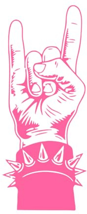 Hand of Victory Wall Decal Music Fans Sticker Art Decor Decals Home Decor for Living Room Bedroom Wall Tattoo Wallpaper Large - 48x114cm