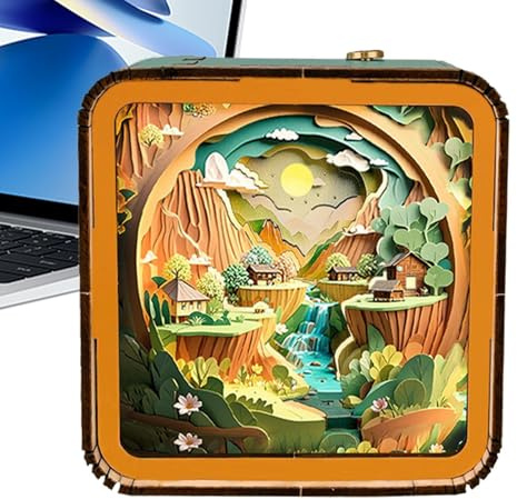 Puzzle en bois sans fil Veilleuse 3D,Puzzle en bois avec lumière LED - Puzzle en bois Veilleuse 3D | Puzzle en bois avec veilleuse 3D jouet décoration esc