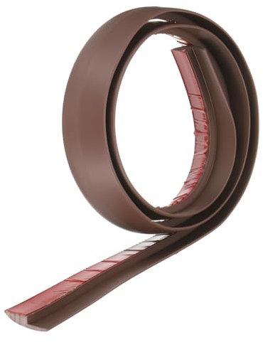 QUARKZMAN Bande de Transition de Sol 1,4 3,33ft en Pvc Auto-Adhésif pour Tapis vers Carrelage avec Bordure de Transition Peel And Stick pour Sols Inégaux Hauteur 5mm, Couleur Café