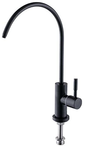 Rubinetto da Cucina Filtro Acqua Girevole in Acciaio Inossidabile Acqua Fredda Rubinetti depuratori Acqua Cucina Singoli Grigio-C