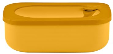 Guzzini - On the Go, LUNCH BOX CON CONTENITORE 'STORE&GO' - Chiusura Ermetica - Giallo mango - 20x12xh7 cm - 171100236