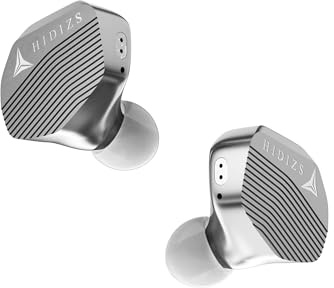 Hidizs MP143 Salt Auricolare IEM Intra-Ear Monitor 14,3 mm Driver Magnetico Planar, Cavità CNC in Lega di Alluminio, per Gaming, 3,5 mm Argento