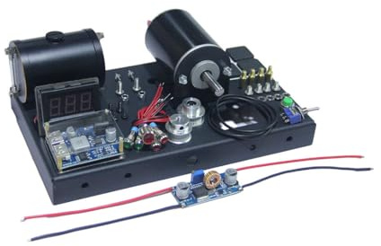 12V DC Generator Conversion Kit with Base for Twin-Cylinder ST-NF2 Nitro Engine Models, Complete DIY Power Generation Set with Voltage Display & Regulator