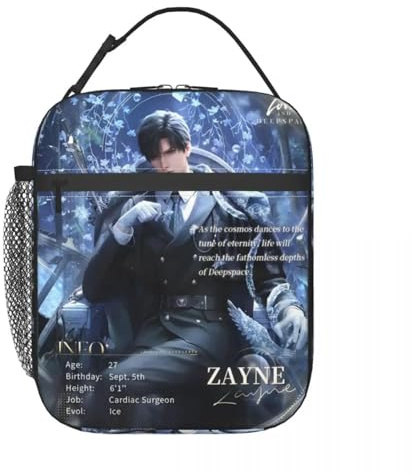 TFDGDGH Insulated Lunch Box Zayne Love and Deepspace Merch Storage Food Box INS Trendy Thermal Cooler Bento Box for School