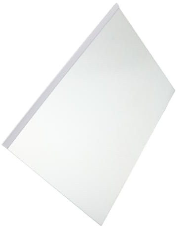 DOITOOL Estante de Vidrio Templado y Diseño Seguro para Refrigerador Borde Recubierto 400x280mm Compatible Frigoríficos y Neveras para Casa
