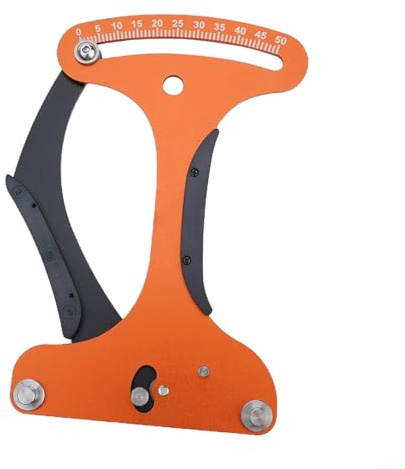 Gdfnmogo Misuratore per ruote di bici da strada per raggi e struttura in lega di alluminio per riparazione gadget per misurazione della tensione (arancione)