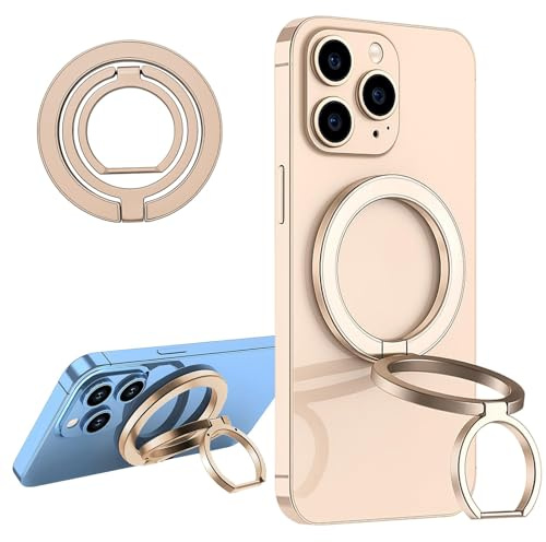 Magnetic Phone Ring Holder Adjustable Finger Grips Expanding Loop Kickstand with Magnet for MagSafe Phone Case Car Mount iPhone 17 16 15 14 13 12 Pro Max Plus Samsung S25 S24 S23 S22 A16 ect