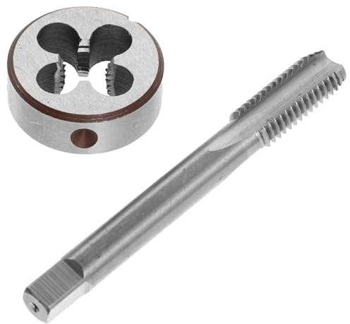 Gadpiparty Jeu de Tarauds et Filières Métriques M10 X 15 2 Pièces Acier Solide Évacuation des Copeaux Taraud Manuel pour Filetage Précis sur Acier Aluminium et Inox Usage Bricolage et