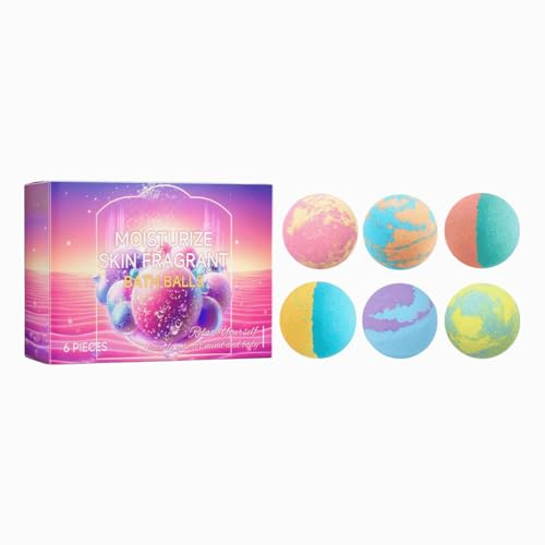Foaming Bath Bomb with Rosemary & Lavender Scent – Fast Dissolving Bubble Bath Ball for a Relaxing Bath Experience – Gentle Cleansing for All Skin Types (1pcs)