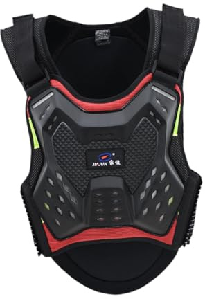 harayaa Pettorina Protettiva Gilet Armatura Motocross Torace Schiena Protezione con Fasce Regolabili Morbidezza E Comfort per Uomo Donna Adatta a, S