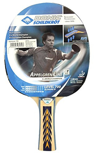 Donic Schildkröt SCHILDKRÖT Tischtennis-SCHLÄGER Supra 3-Stern, 26131, Belag, Originalgröße