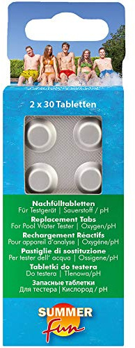 Summer Fun 502010764 Nachfülltabletten für Wassertestgerät Sauerstoffmethode