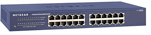 NETGEAR 24-Port Gigabit Ethernet Unmanaged Switch (JGS524) - Desktop or Rackmount, and Limited Lifetime Protection
