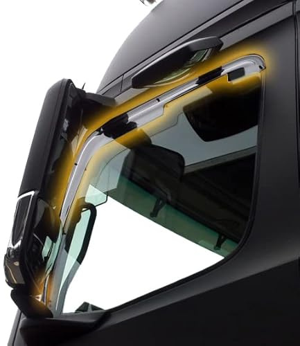 Vordere Windabweiser (1 Set) für die Fahrer und Beifahrerseite-CLK0046043K passend für Ford Transit V + VI KLARES Material 2000-2012