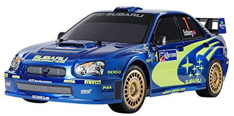 TAMIYA 47372-1:10 byggsats för RC bil Subaru Impreza WRX 2004 (TT-01E) – detaljerad modellbyggsats för fjärrstyrd bil att montera, från 14 år, olackerad, medium