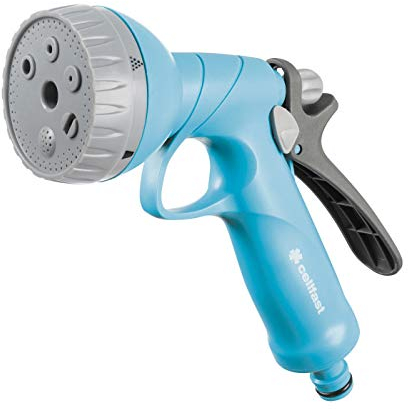 Cellfast Pistola per Irrigazione Pistola da Giardino Spruzzatore Irrigazione Giardino con Flusso d'Acqua Controllabile per Prato Fiori Piante Shower cellPRO