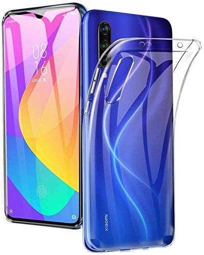 REY - 3X Funda Carcasa Gel Transparente para XIAOMI MI A3 - MiA3 - XIAOMI CC9e, Ultra Fina 0,33mm, Silicona TPU de Alta Resistencia y Flexibilidad