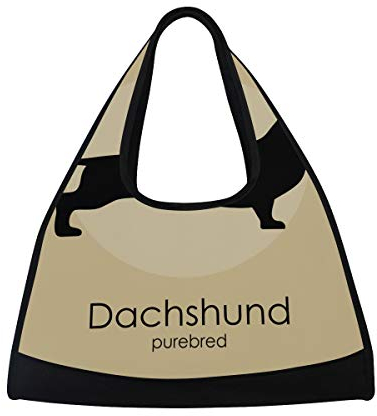 FANTAZIO Sporttasche mit süßem Dackel-Motiv, Sporttasche