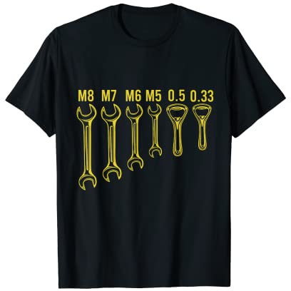 Llave Inglesa Abridor Botellas Mecánico Cerveza Coche Regalo Camiseta