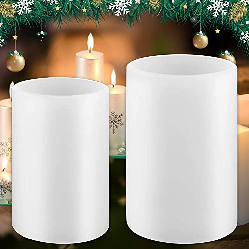 2 st ljus gjutform gör-det-själv silikonform för hantverk ornament pelarljusform tvål tillverkning blomprover cylinder gjutform