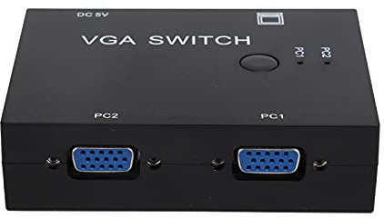 ciciglow VGA 2 in 1 Out 1 Port VGA Kippschalter, Schwarz, 2-Wege, AUF-AUF-AN