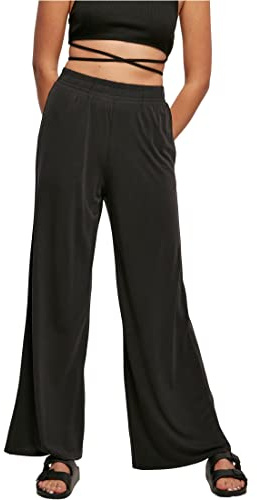 Urban Classics Pantalon Large pour Femme, Noir