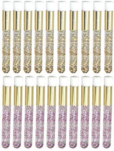 20 Pièces Brosses à Shampoing de Cils Brosse de Nettoyage en Profondeur de Pores de Nez Brosse à Enlever de Points Noirs Brosses Nettoyantes d’Extensions de Cils Brosses de Lavage Cosmétiques