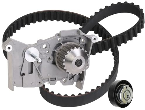 RIDEX 3096W0563 Wasserpumpe + Zahnriemensatz Zähnezahl: 96 17 mm mit Dichtungen Kompatibel mit DACIA SANDERO, RENAULT KANGOO Express FW0/1
