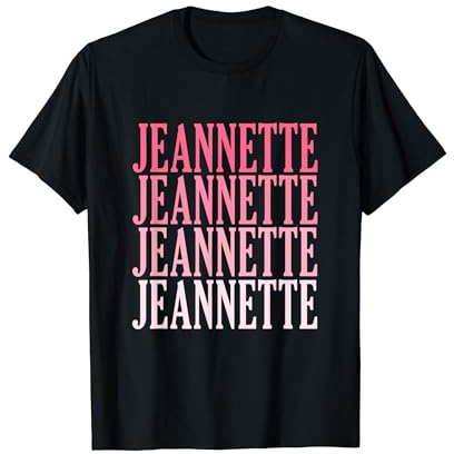Retro Sur Mesure Prénom Nom Jeannette T-Shirt
