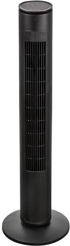 Russell Hobbs Premium Tower Fan in Black - Electric Pedestal Fan with Remote Control, 1m Height, 3 Speed Settings, Oscillating & Adjustable Tilt, 32W, 2 Year Guarantee