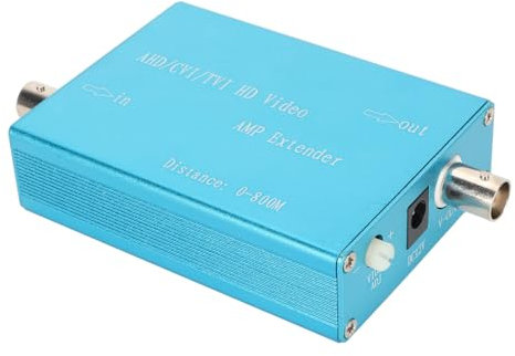 Amplificatore di Segnale 1080P, Amplificatore di Segnale per Antenna TV Digitale Supporta Segnali AHD, CVI, TVI, Estensore di Segnale con Definizione Senza Perdita Fino a 2624,7