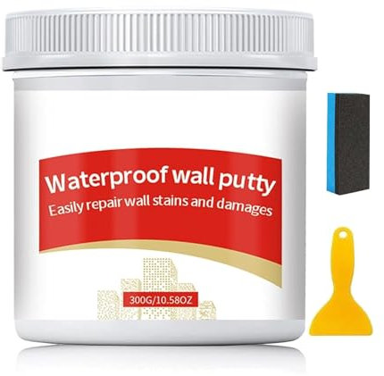 Waterproof Wall Repair Paste, Spackle Drywall Repair Kit, Waterproof Wall Putty Paint, Quick Patching Paste Repair Holes, Wall Crack for Living Room, Bedroom (300g)