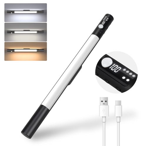 DUSKTEC Luce Armadio LED Con Sensore Ricaricabile USB 2000mAh, 38cm Luce Led Sottopensile 3 Colore Dimmerabile Lampada Senza Fili Con Magnete per Cucina Bagno Scale Corridoio