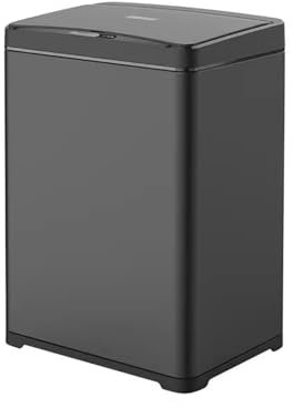 SLMSMSH Poubelle Sensor Inteligente Cubo de Basura de 30 litros con Tapa, Gran Cocina Comercial, hogar, Hotel, Centro Comercial, Sensor Inteligente de Cubo de Basura Corbeille à Papier(Negro)