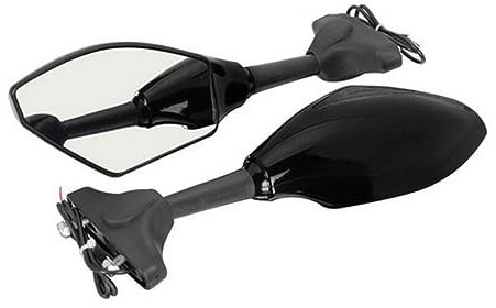 Lenkerendenspiegel Motorrad Blinker Indikatoren Motorrad Rearview Außenspiegel Retroviseur Clignotants Moto Für CBR 250 600 900 1000 RR Chopper Spiegel
