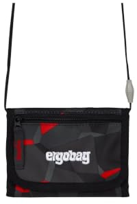 ergobag Brustbeutel | Für Kinder mit Kleingeldfach, Sichtfenster, Klettverschluss und Umhängeband, ideal für Ausflüge, Schule und unterwegs