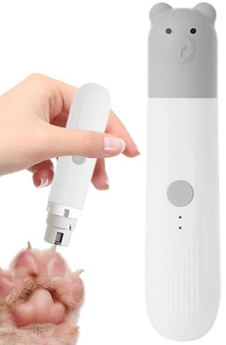 Nagelknipser für Hunde, wiederaufladbarer Krallenschleifer für Hunde,Elektrischer Krallenschneider für Haustiere mit LED-Licht - Leistungsstarker Krallenschneider für Hunde und Katzen, sanftes