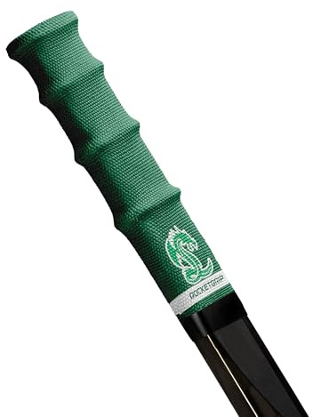 ROCKETGRIP – Manico sportivo per mazza da hockey su ghiaccio – Colore Tessuto Hockey Maniglie - Accessori Hockey per adulti e bambini (Verde; Olympia Dragons)