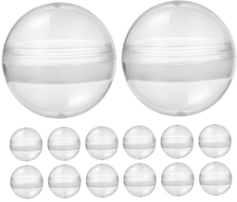 Alipis 50pcs Shell Toys Fillable Balls for Boys and Girls Vending Machine Bubble Gum Balls Party Favors