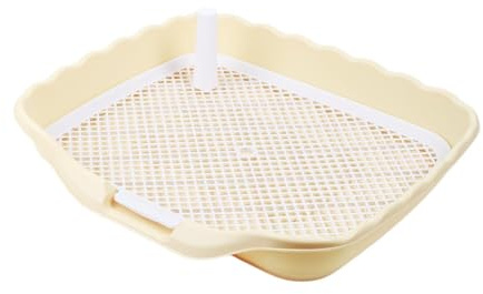 perfk Hundetraining Töpfchen, Welpen Toilette, Haustier Pissschale für Innen, Gelb