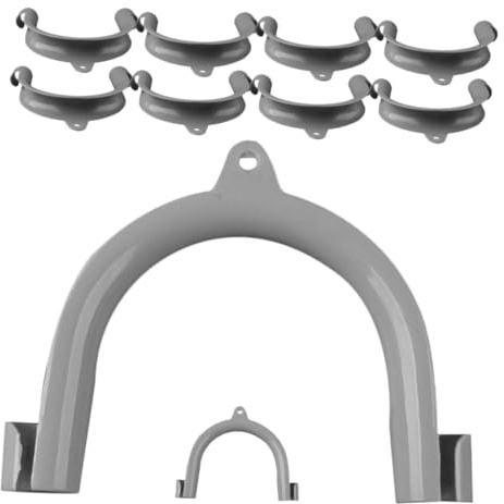 U-förmige Ablaufschlauchhalterung für Waschmaschine 10 Stück Kunststoff | Buckle Design, Praktische Hakenaufhängung, Passende Führung für Wasserablauf