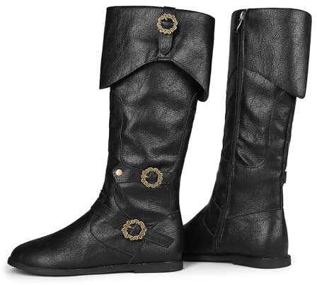 Galindopia Unisex Cosplay Stiefel Flach