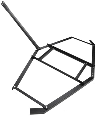 Herse de 74 Pouces en Acier Robuste pour Allée, Tracteur, Niveleur de Pelouse, Râteau, VTT, UTV, Tondeuse, Remorque