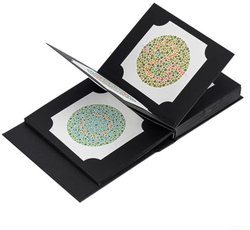 Professionelles Farbsicht-Testbuch Ishihara 2024 Edition mit 38 Platten für genaue Diagnose